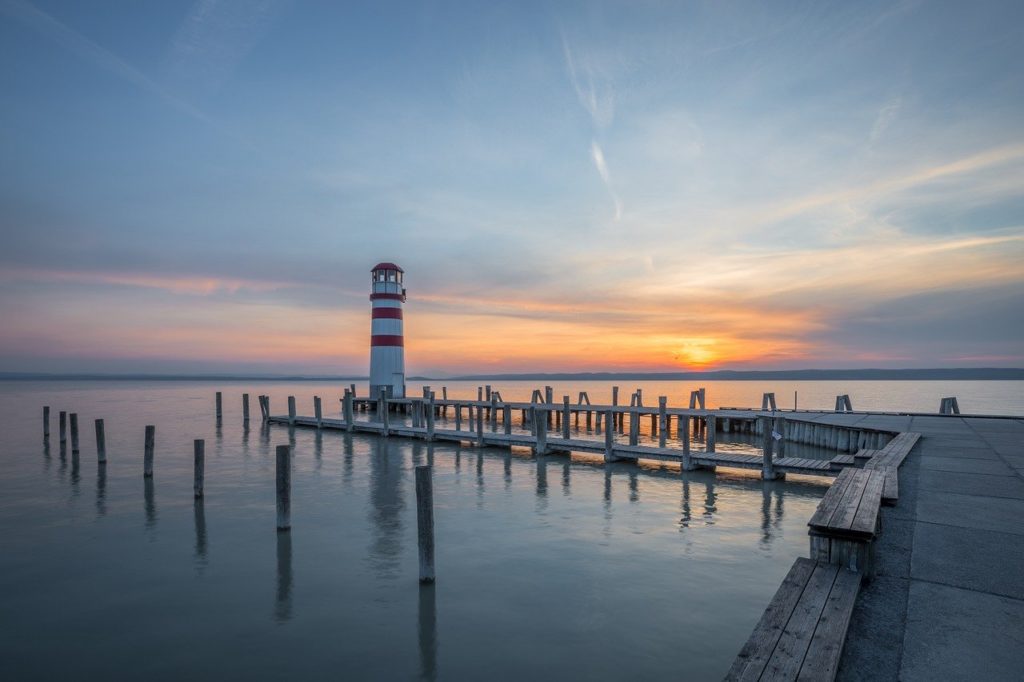 lighthouse, wharf, pier